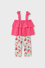 Load image into Gallery viewer, girls tiered tank + print legging set
