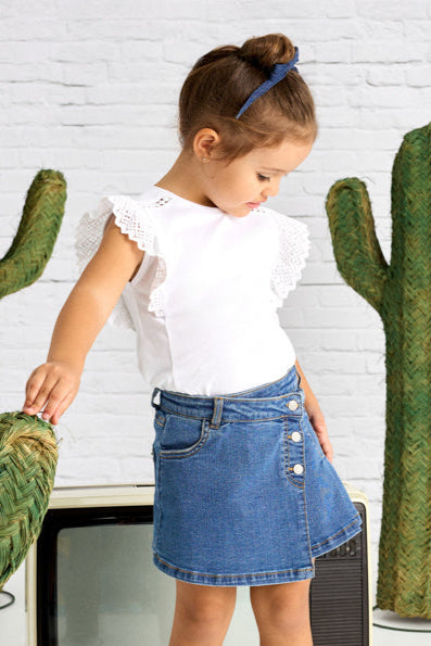 girls denim skort