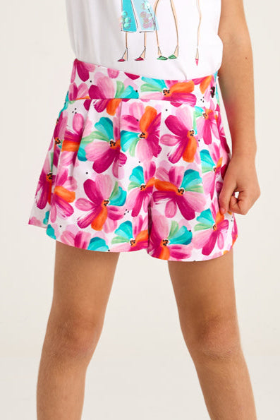 girls floral dress shorts