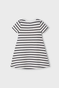 girls stripe rib dress