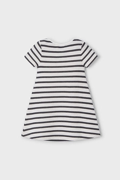 girls stripe rib dress