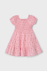 girls smocked tier dress