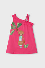 Load image into Gallery viewer, girls asymmetrical summer tshirt dress
