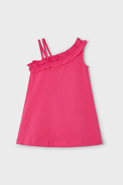 girls asymmetrical summer tshirt dress