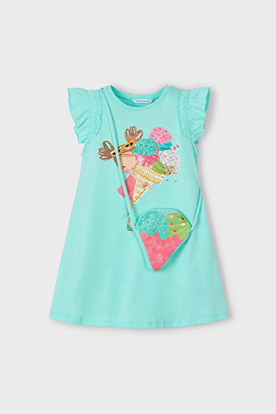 girls icecream dress + purse set