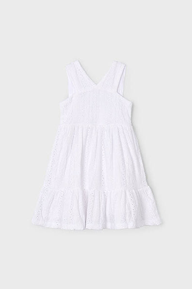 girls jersey eyelet ruffle dress