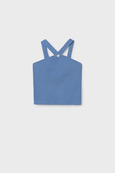girls rib ring halter top