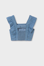 Load image into Gallery viewer, tween ruffle denim top
