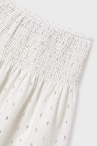 tween lurex smock waist skirt