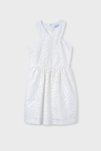 tween halter textured dress