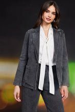 Load image into Gallery viewer, studded denim blazer
