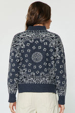Load image into Gallery viewer, Paisley Print 1/2 Zip Sweater
