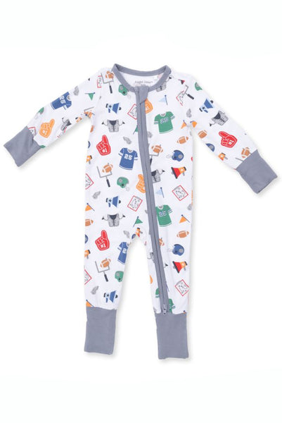 baby convertible romper game day