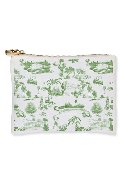 zip pouch toile golf