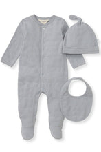 Load image into Gallery viewer, baby organic cotton textured 3pc set

