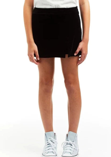 girls velvet skort