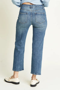 hirise wide leg crop denim