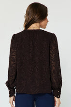 Load image into Gallery viewer, floral jacquard blouse
