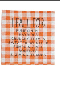 fall napkin set