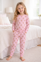 Load image into Gallery viewer, kids 2pc pj bow bears
