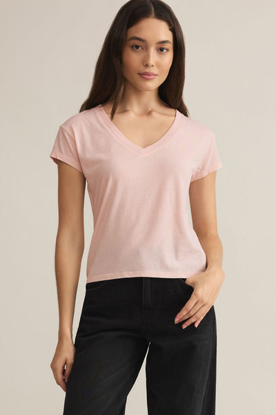 v neck short sleeve tee