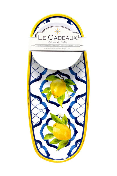melamine bowl + tray set palermo