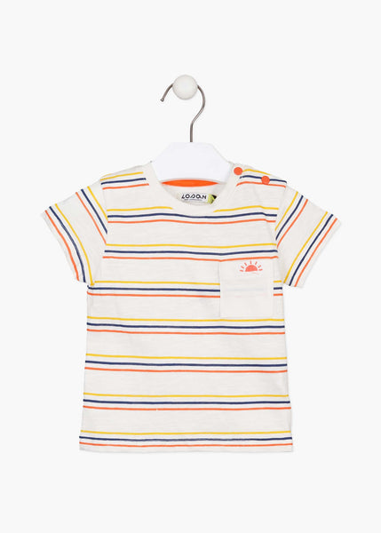 baby boy stripe sun tee