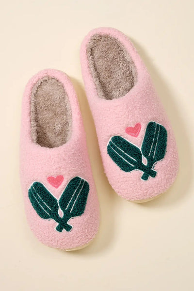 slippers pickleball paddles