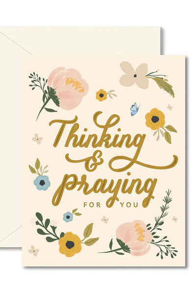 card thinking + praying