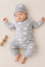 Load image into Gallery viewer, Organic Moon + Star Jumpsuit
