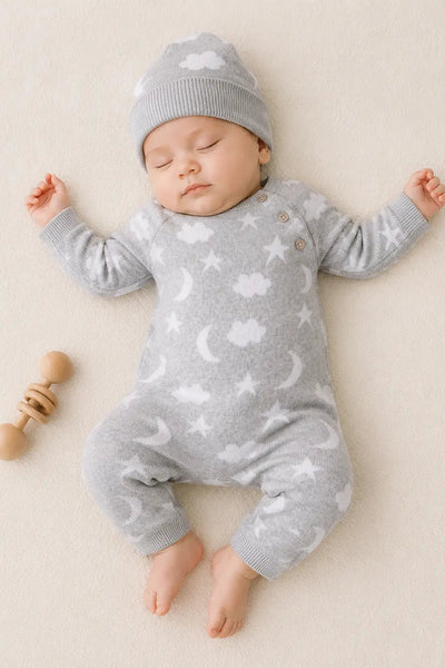Organic Moon + Star Jumpsuit