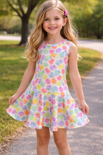cotton smocked dress Baby Girls Fairy Tale Beige And Cream Tartan Dress And Bloomers main image 0