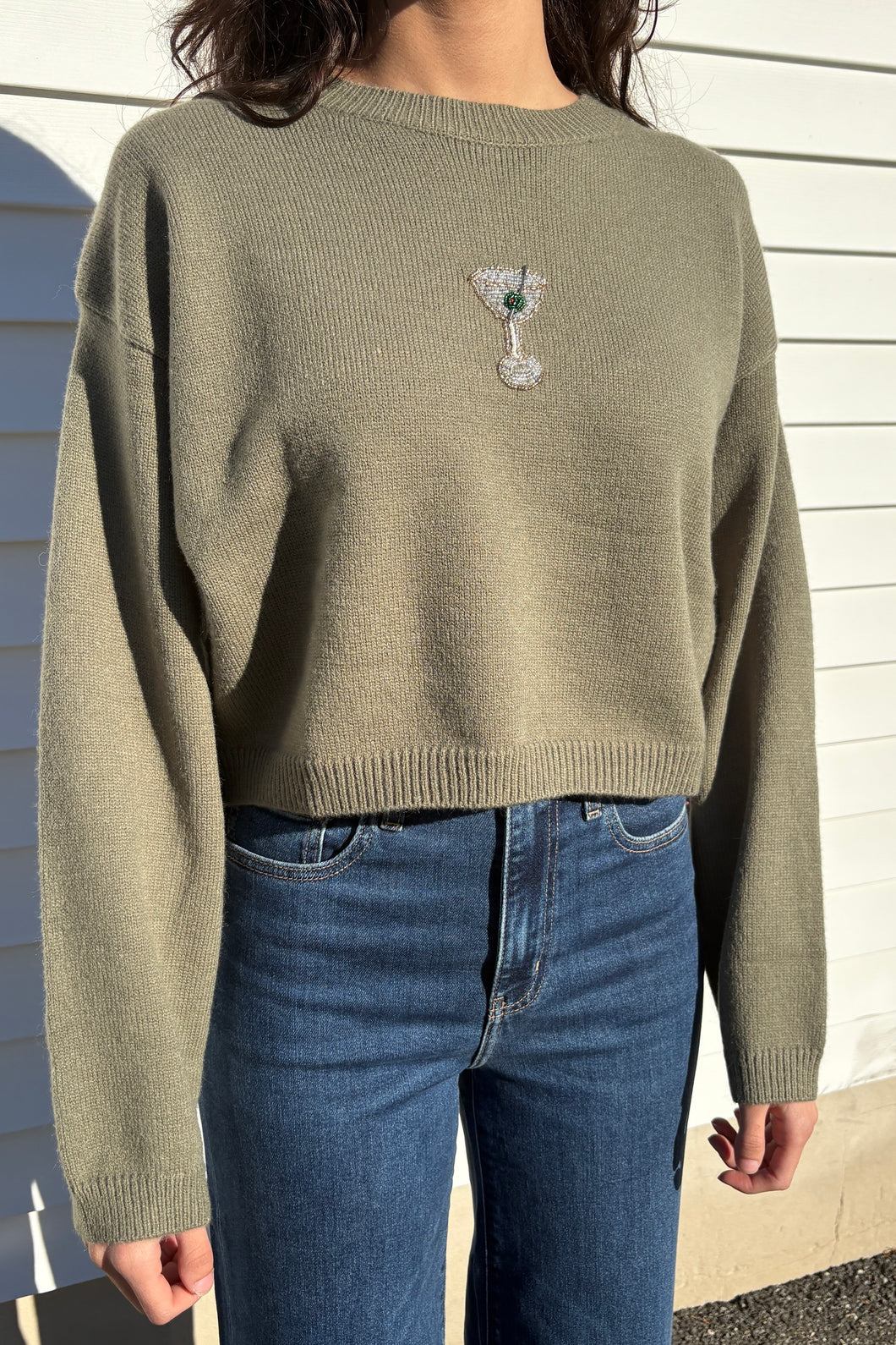 martini bead sweater