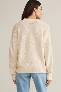 pom hearts sweater