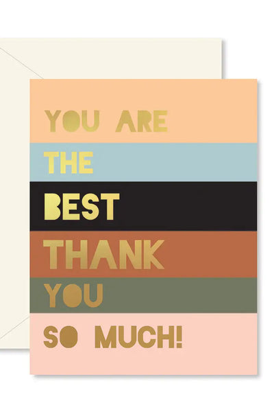 card colorblock thank you