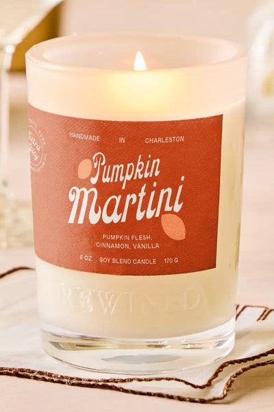 6 oz pumpkin martini candle