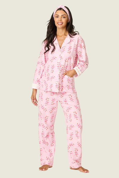 3pc candy cane flannel set