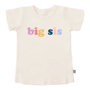 kids organic tee - big sis