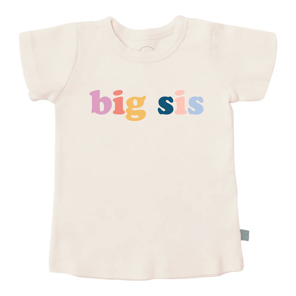 kids organic tee - big sis