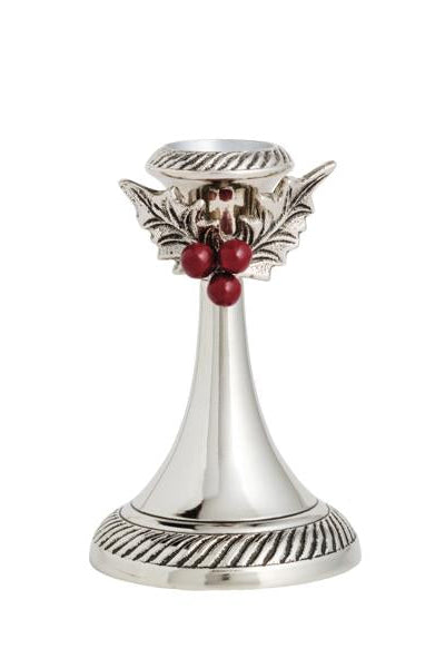 holly candlestick large