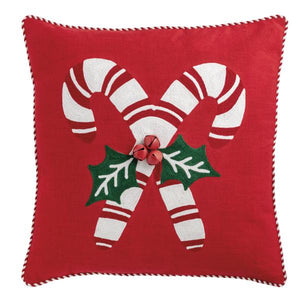 xmas embroidered pillow