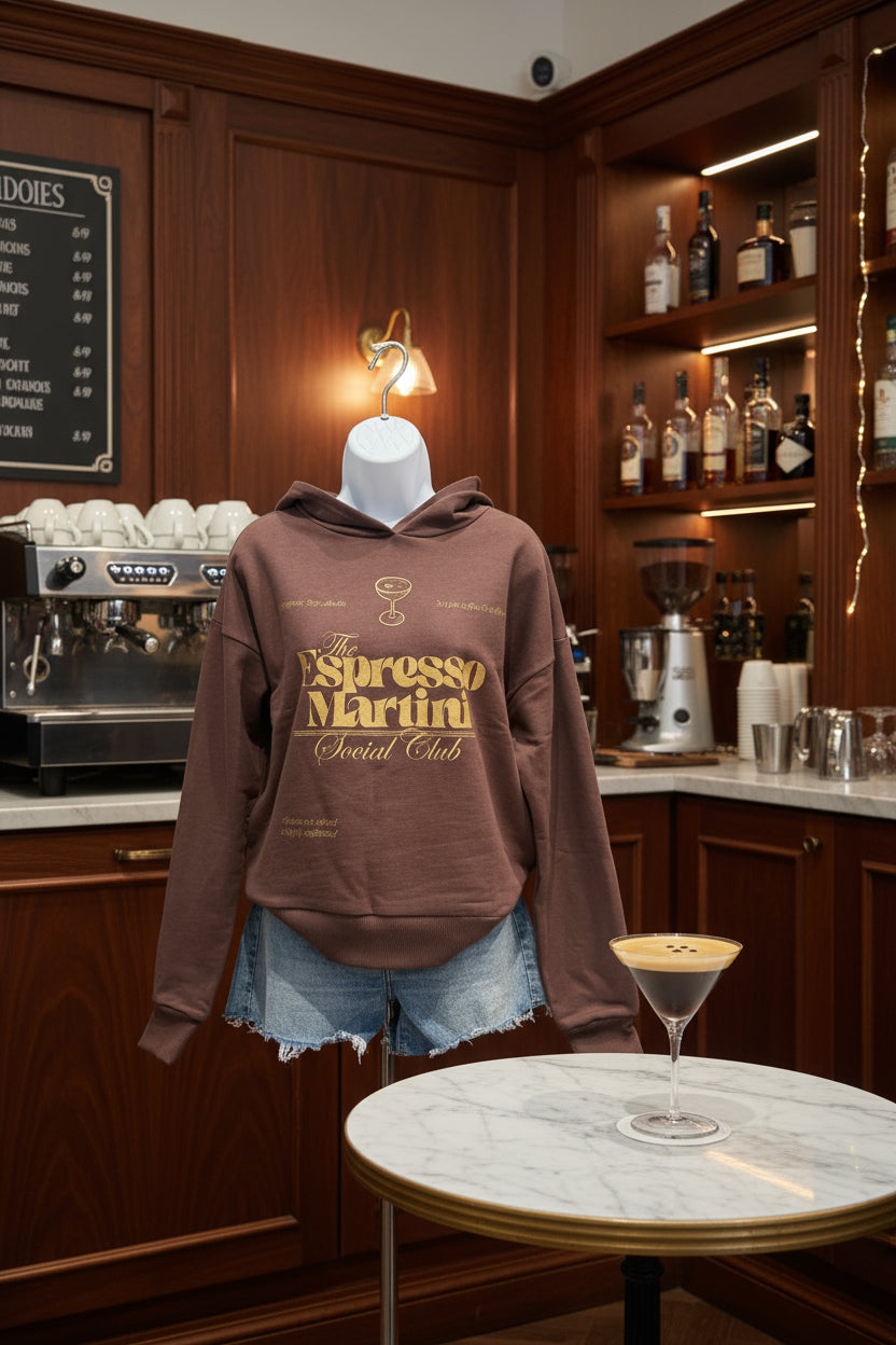 espresso martini hoodie pullover