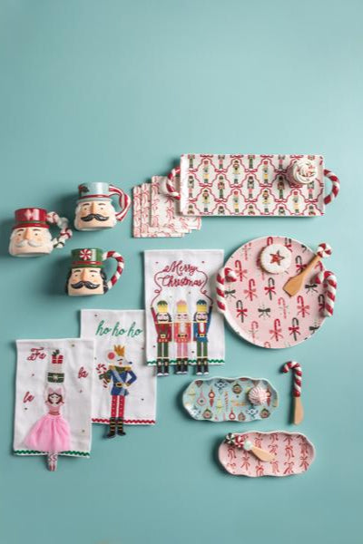 dangle embroidered towel