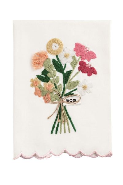 embroidered mom towel
