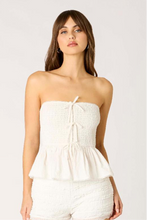 Load image into Gallery viewer, tie smock tube top
