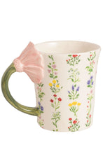 Load image into Gallery viewer, floral handle mug
