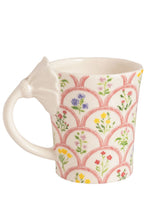 Load image into Gallery viewer, floral handle mug
