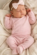 Load image into Gallery viewer, baby organic waffle kimono + pant
