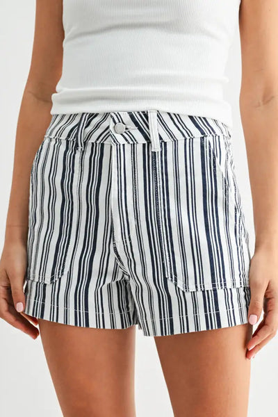 hirise utility cargo stripe short