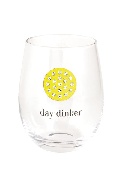 jewel pickle ball wine glass